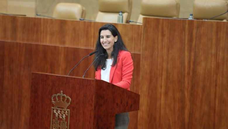ep la portavoz en la asamblea del grupo parlamentario vox rocio monasterio durante su intervencion