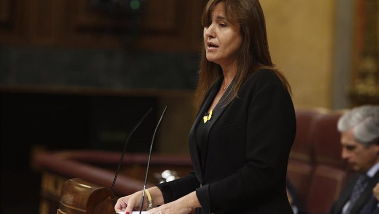 La portavoz de Junts per Cataluña en el Congreso, Laura Borràs interviene durante la segunda sesión del debate de investidura del candidato socialista a la Presidencia del Gobierno. | Eduardo Parra - Europa Press ep la portavozjunts per catalunacongreso laura borrs interviene durantesegunda sesiondebateinvestiduracandidato socialistala presidenciagobierno