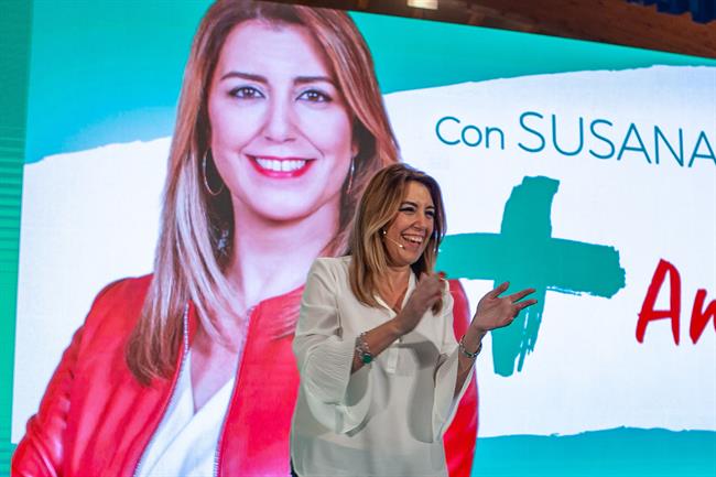 La presidenta de la Junta y candidata a la reelección por el PSOE-A, Susana Díaz | EUROPA PRESS ep la presidentala juntacandidatala reeleccionpsoe-a susana diaz
