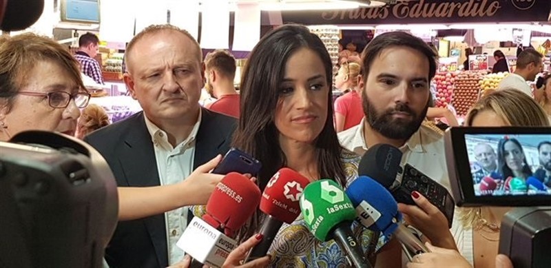 CS MADRID ep la vicealcaldesa de madrid begona villacis durante una visita a un mercado municipal