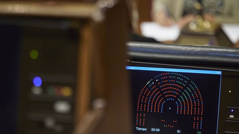 Pantalla con los resultados de la votación de una sesión plenaria, en el Congreso | Jesús Hellín - Europa Press ep pantalla con los resultados de la votacion de una sesion plenaria en el congreso
