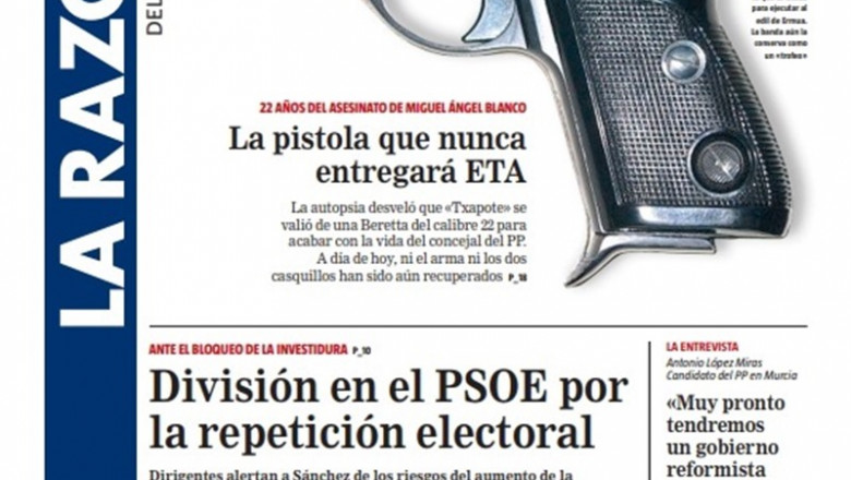 Portada del periódico La Razón, del domingo 14 de julio. | LA RAZÓN ep portadaperiodicorazon del domingo 14julio