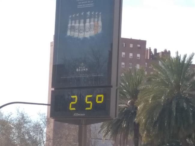 Termómetro 25ºC | EUROPA PRESS ep termometro 25c