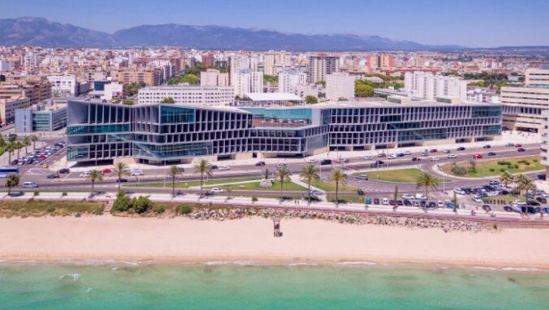 Vista aérea del Palau de Congressos de Palma. | PALAU DE CONGRESSOS-MELIÀ HOTELS INTERNATIONAL ep vista aerea del palau de congressos de palma
