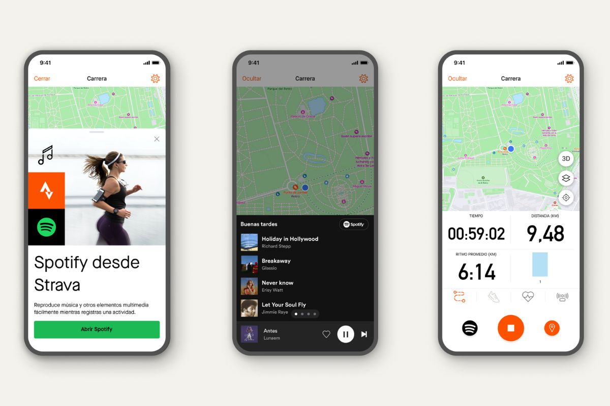 Spotify lanza su nueva integración con Strava, la app del fitness