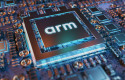 dl arm holdings computer chip microchip designer silicon chips softbank group logo 20230822 0922