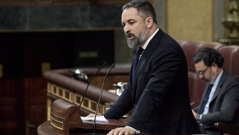 ep archivo   el presidente de vox santiago abascal interviene durante una sesion de control al