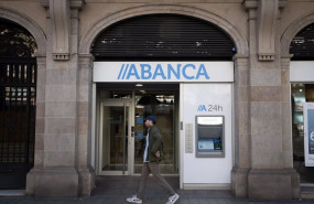 ep archivo   fachada del banco abanca a 4 de octubre de 2024 en barcelona cataluna espana