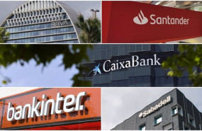ep archivo   logos de bbva santander caixabank bankinter y banco sabadell