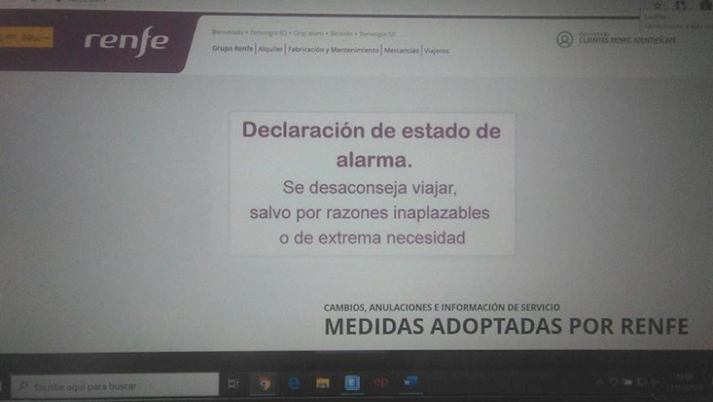 Aviso que renfe, aerolíneas y empresas de autobuses deben realizar cuando alguien pretenda comprar un billete por internet | EUROPA PRESS ep aviso que renfe aerolineas y empresas de autobuses deben realizar cuando alguien pretenda comprar