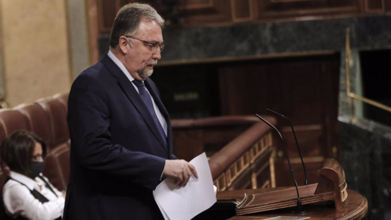 ep el diputado de foro asturias isidro manuel martinez oblanca durante su intervencion en una sesion