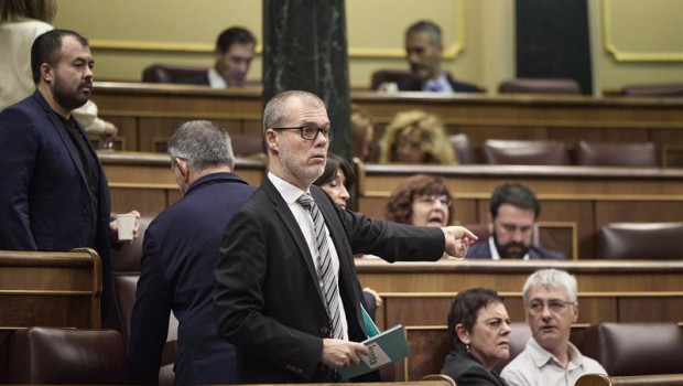 ep el diputado de junts josep maria cruset durante una sesion plenaria en el congreso de los ep el diputado de junts josep maria cruset durante una sesion plenaria en el congreso de los