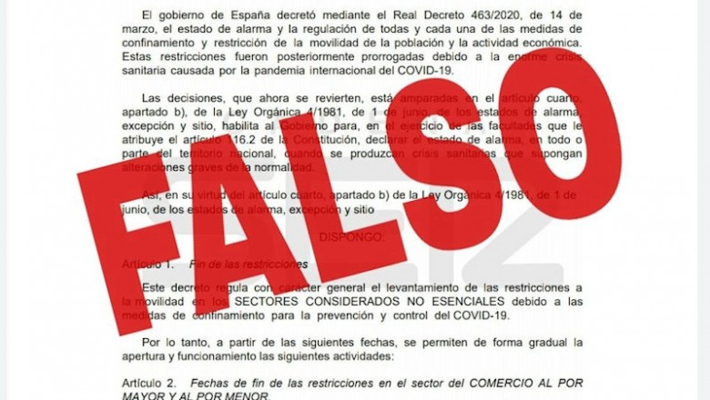 ep el gobierno advierte de un bulo sobre una publicacion en el boe con fechas del levantamiento de
