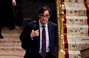 ep el ministro de sanidad salvador illa a su llegada al pleno del congreso