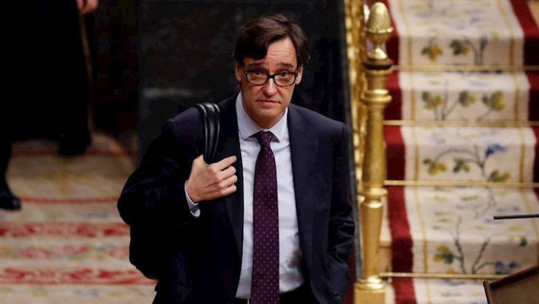 ep el ministro de sanidad salvador illa a su llegada al pleno del congreso