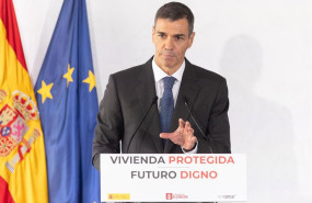 ep el presidente del gobierno pedro sanchez clausura el acto de colocacion de la primera piedra de