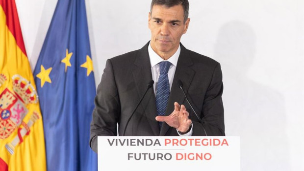 ep el presidente del gobierno pedro sanchez clausura el acto de colocacion de la primera piedra de