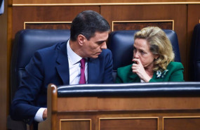 ep el presidente del gobierno pedro sanchez y la vicepresidenta primera y ministra de economia