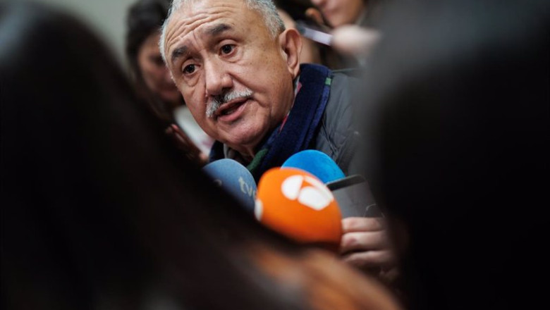 ep el secretario general de ugt pepe alvarez tras una reunion entre la vicepresidenta primera y ep el secretario general de ugt pepe alvarez tras una reunion entre la vicepresidenta primera y
