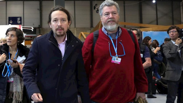 ep el secretario general de unidas podemos pablo iglesias izq y el diputado de unidas podemos