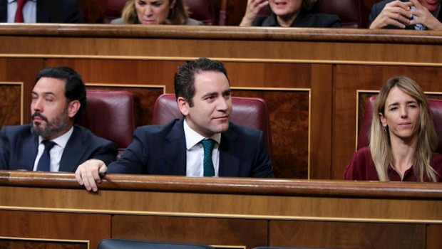 ep el secretario general del partido popular teodoro garcia egea durante la intervencion de la
