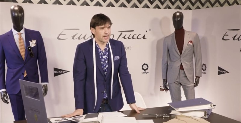 ep fernando morientes nuevo guru de la moda en un cameo de el corte ingles para emidio tucci