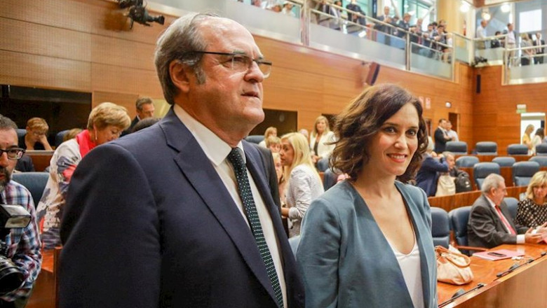 Imagen de recurso dEe portavoz del PSOE en la Asamblea de Madrid, Ángel Gabilondo y la presidenta de la Comunidad de Madrid, Isabel Díaz Ayuso, durante un Pleno de la Asamblea. | Ricardo Rubio - Europa Press - Archivo ep imagen de recurso dee portavoz del psoe en la asamblea de madrid angel gabilondo y la presidenta