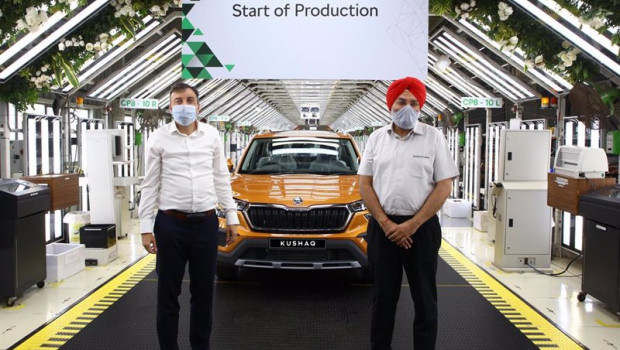 ep inicio de la produccion del skoda kushaq en india
