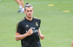 ep jugadorreal madrid gareth baleentrenametlife stadiumdel derbiatletico