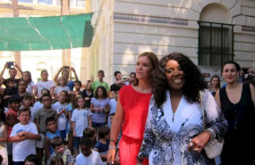 ep la cantante gloria gaynor en su visita a valncia en 2016