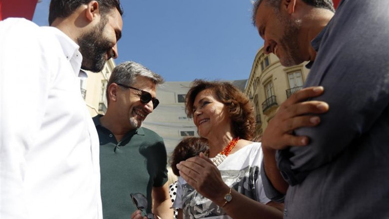 La secretaria de Igualdad del PSOE y vicepresidenta del Gobierno en funciones, Carmen Calvo,en la feria de Málaga | Álex Zea - Europa Press ep la secretariaigualdadpsoevicepresidentagobiernofunciones carmen calvoenferiamalaga