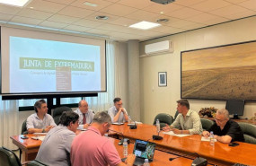 ep responsables de upa uce y asaja extremadura se reunen con el consejero de agricultura juan jose
