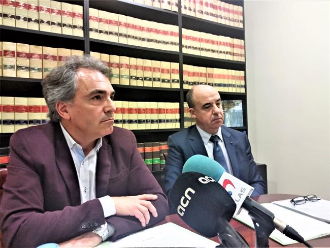 Santiago Espot (Catalunya Acció), abogado Albert Boada | EUROPA PRESS ep santiago espot catalunya accio abogado albert boada