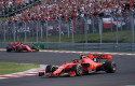 ep sebastian vettel con su ferrari en plena carrera ep sebastian vettel con su ferrari en plena carrera