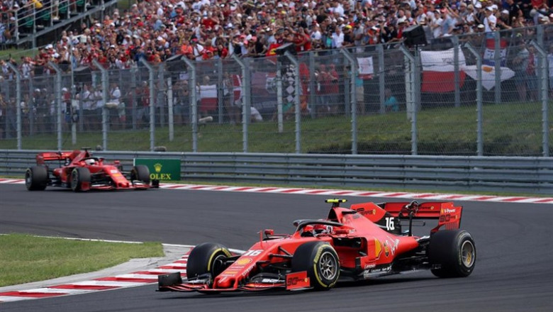 ep sebastian vettel con su ferrari en plena carrera