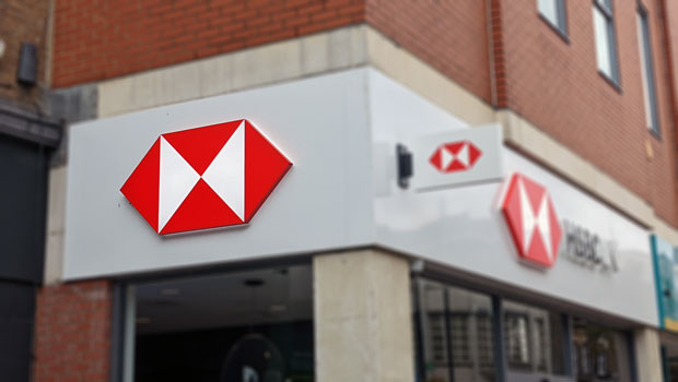 Dl hsbc uk bank shop signe de la succursale