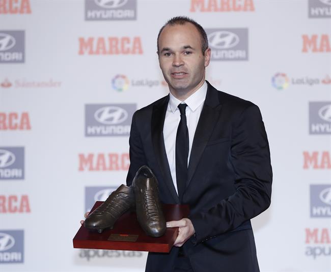 Andrés Iniesta en los Premios Marca | MARCA ep andres iniestalos premios marca