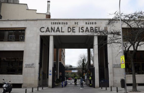 ep archivo   entrada de las instalaciones del canal de isabel ii en madrid espana a 15 de febrero de