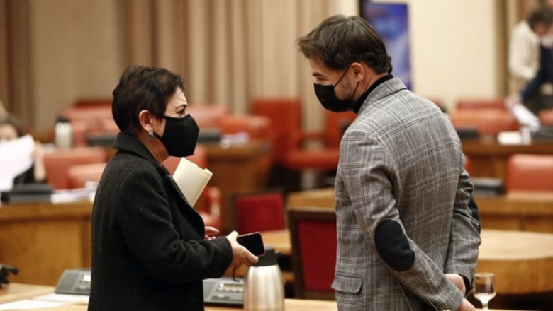 ep archivo los portavoces parlamentarios de eh bildu y erc mertxe aizpurua y gabriel rufian ep archivo los portavoces parlamentarios de eh bildu y erc mertxe aizpurua y gabriel rufian