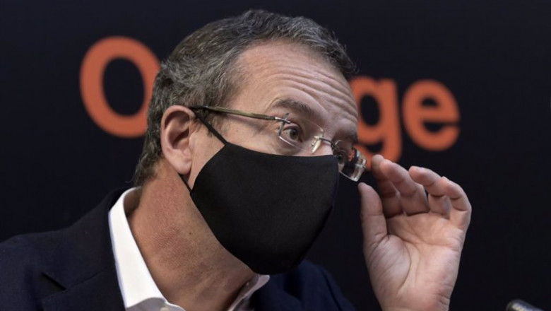 El consejero delegado de Orange España, Jean-François Fallacher, lidera la rueda de prensa del balance de los resultados de Orange España durante los primeros nueve meses de 2021, a 26 de octubre de 2021, en Madrid, (España). | Óscar Cañas - Europa Press ep el consejero delegado de orange espana jean franois fallacher lidera la rueda de prensa del