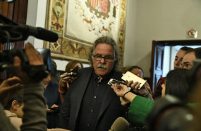 ep el portavoz de erc en el congreso de los diputados joan tard haciendo declaraciones en el