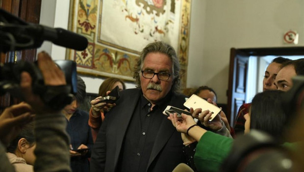 ep el portavoz de erc en el congreso de los diputados joan tard haciendo declaraciones en el
