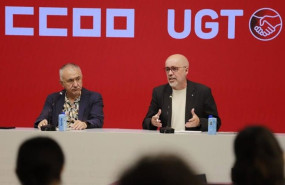 ep el secretario general de ugt pepe alvarez y el de ccoo unai sordo