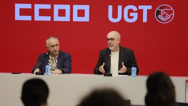 ep el secretario general de ugt pepe alvarez y el de ccoo unai sordo