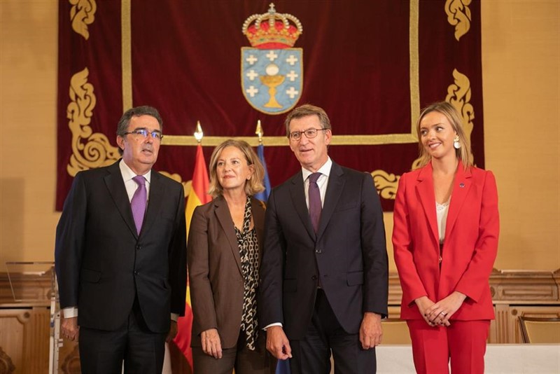 ep el titular del gobierno gallego preside la firma de un convenio con la fundacion amancio ortega