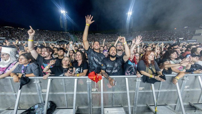 La banda Linkin Park durante una actuación en el auditorio Miguel Ríos, a 23 de junio de 2026, en Rivas Vaciamadrid, Madrid (España). | Ricardo Rubio / Europa Press ep la banda linkin park durante una actuacion en el auditorio miguel rios a 23 de junio de 2026 en