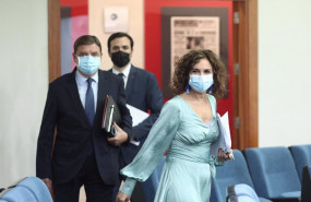 ep la ministra portavoz y de hacienda maria jesus montero el ministro de consumo alberto garzon y el