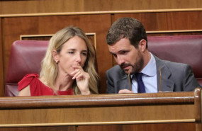 ep la portavoz del pp en el congreso cayetana alvarez de toledo habla con el presidente del pp pablo