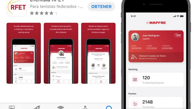 ep la rfet lanza la aplicacion e-tenista que permite llevar la licencia en el movil