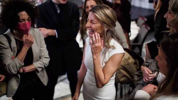ep la vicepresidenta segunda y ministra de trabajo yolanda diaz en el desayuno informativo de europa